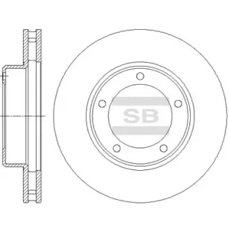 Гальмівний диск Hi-Q (SANGSIN) SD4037