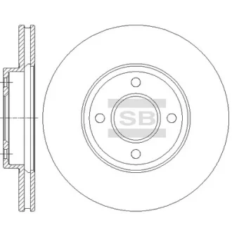 Диск гальмівний Hi-Q (SANGSIN) SD4235