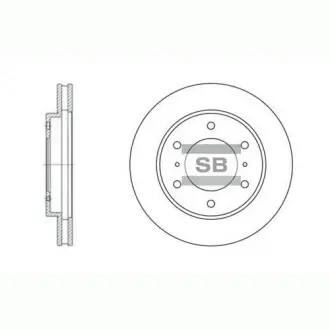 Диск гальмівний Hi-Q (SANGSIN) SD4306