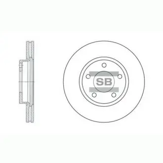 Гальмівний диск Hi-Q (SANGSIN) SD4401