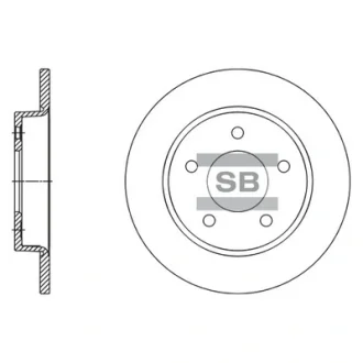 Диск гальмівний Hi-Q (SANGSIN) SD4419