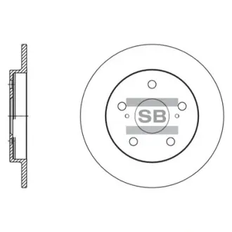Диск гальмівний Hi-Q (SANGSIN) SD4616