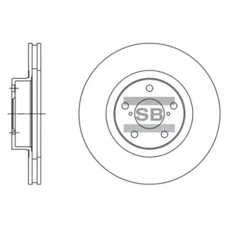 Диск гальмівний Hi-Q (SANGSIN) SD4702