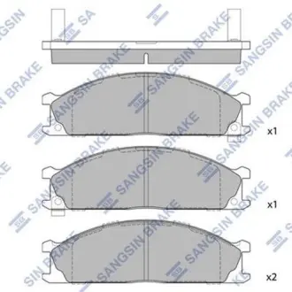 Тормозные колодки Hi-Q (SANGSIN) SP1140