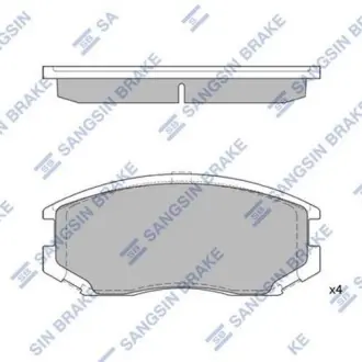 Гальмівні колодки Hi-Q (SANGSIN) SP1142A