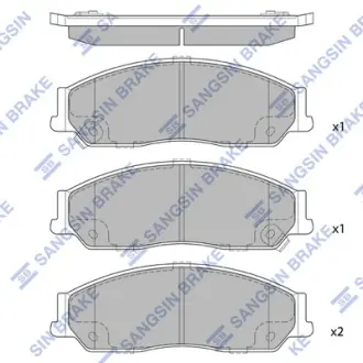 Тормозные колодки Hi-Q (SANGSIN) SP1235