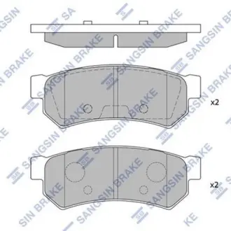 Тормозные колодки Hi-Q (SANGSIN) SP1257