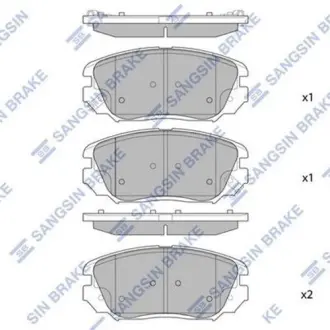 Тормозные колодки Hi-Q (SANGSIN) SP1402