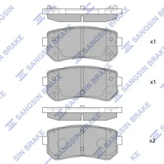 Тормозные колодки Hi-Q (SANGSIN) SP1406