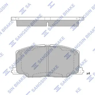 Гальмівні колодки Hi-Q (SANGSIN) SP1436