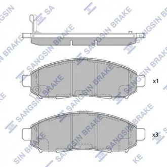 Тормозные колодки Hi-Q (SANGSIN) SP1460