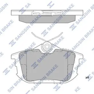 Гальмівні колодки Hi-Q (SANGSIN) SP1531