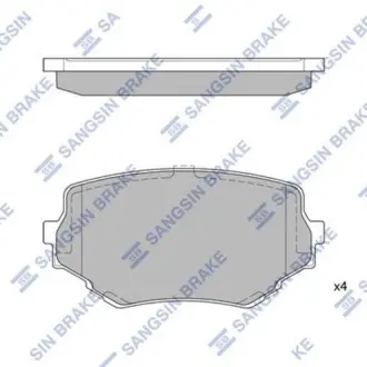 Тормозные колодки Hi-Q (SANGSIN) SP1535