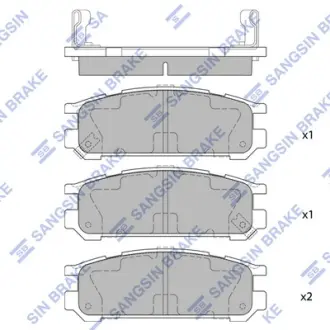 Тормозные колодки Hi-Q (SANGSIN) SP1537