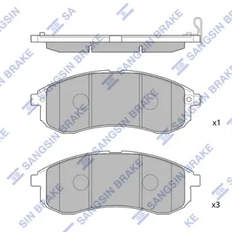 Гальмівні колодки Hi-Q (SANGSIN) SP1602