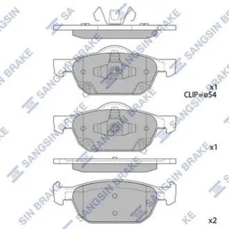 Гальмівні колодки Hi-Q (SANGSIN) SP1605