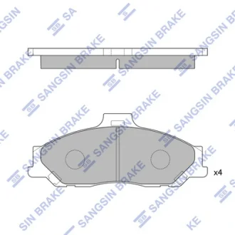 Тормозные колодки Hi-Q (SANGSIN) SP1628