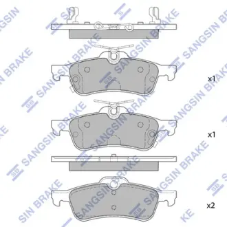 Тормозные колодки Hi-Q (SANGSIN) SP1632