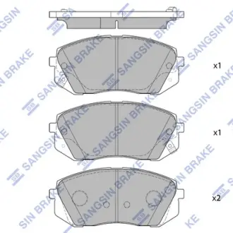 Тормозные колодки Hi-Q (SANGSIN) SP1682