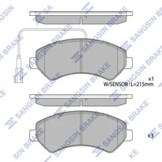 Тормозные колодки Hi-Q (SANGSIN) SP1716A