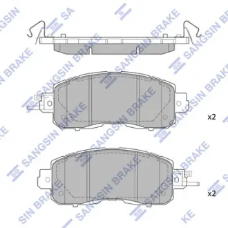 Гальмівні колодки Hi-Q (SANGSIN) SP1765
