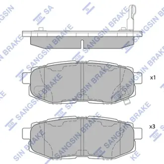 Тормозные колодки Hi-Q (SANGSIN) SP1777