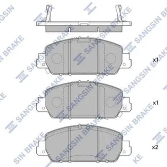 Тормозные колодки Hi-Q (SANGSIN) SP1779