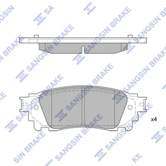 Тормозные колодки Hi-Q (SANGSIN) SP1827