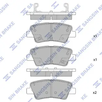 Тормозные колодки Hi-Q (SANGSIN) SP1846