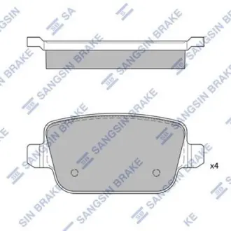 Гальмівні колодки Hi-Q (SANGSIN) SP2101-R