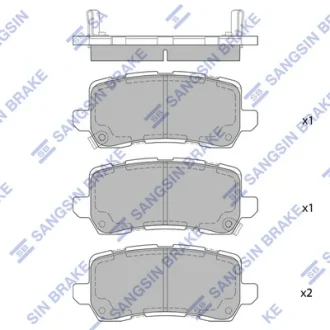 Тормозные колодки Hi-Q (SANGSIN) SP4065