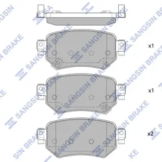 Гальмівні колодки Hi-Q (SANGSIN) SP4070