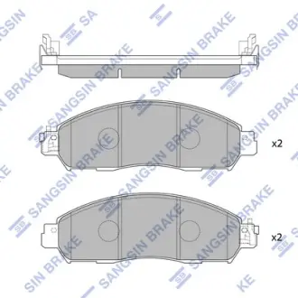 Гальмівні колодки Hi-Q (SANGSIN) SP4080