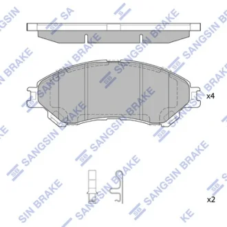 Гальмівні колодки Hi-Q (SANGSIN) SP4212
