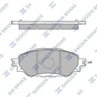 Гальмівні колодки Hi-Q (SANGSIN) SP4243