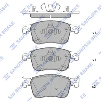 Гальмівні колодки дискові (комплект 4 шт) Hi-Q SP4444