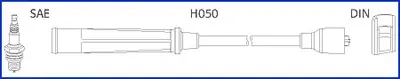 HUCO MAZDA Комплект високовольтних проводІв 323 1.4 98- HITACHI 134250