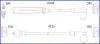 HUCO VW К-кт высоковольтных проводов Golf I,Passat,Derby HITACHI 134474 (фото 1)