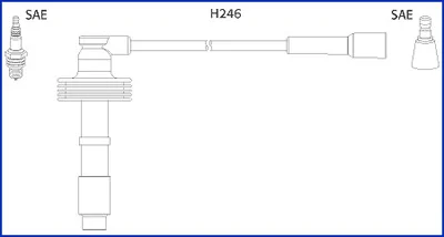 Провід запалювання Renault Laguna 2.0 95-01/Volvo S40/V40 1.6-2.0 95-04 (к-кт) (HÜCO) HITACHI 134560