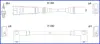 HUCO VW К-кт високовольтних проводІв Golf,Passat,Caddy,Seat HITACHI 134705 (фото 1)