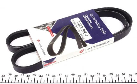Ремінь генератора Fiat Doblo 1.3JTD 04- Hutchinson 1022 SK 4