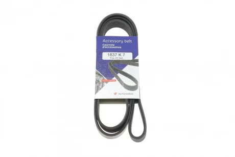 Ремінь генератора BMW 5 (E39)/7 (E38) 3.5i/4.0i 96-03 (7PK1635) HUTCHINSON 1637 K 7