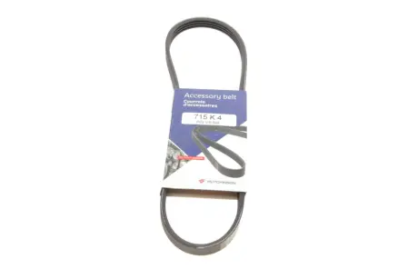 Ремінь генератора Renault Logan/Sandero 1.4-1.6 07-/Chevrolet Matiz 1.0 05-/Kalos/Aveo 1.2 04 HUTCHINSON 715 K 4