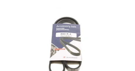 Ремінь генератора Audi/BMW/Fiat/Kia/Mazda (4PK890) Hutchinson 890 K 4