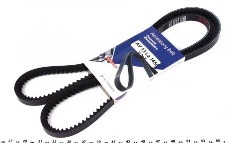 Ремінь генератора Isuzu D-Max 2.5D 02-12 (13x1450) Hutchinson AV 13 La 1450