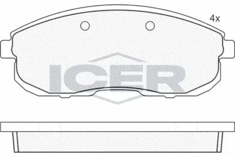 Тормозные колодки ICER 181100