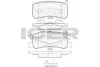 Колодки гальмівні (задні) Mitsubishi Pajero 91-/Outlander/Lancer/Peugeot 4007/4008 06-/Fiat Doblo16 ICER 181375-202 (фото 1)