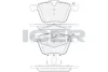 Колодки гальмівні (передні) Ford Galaxy/Mondeo IV/S-Max 07-15/Volvo S60/S80/V60/V70/XC70 06- ICER 181805 (фото 1)