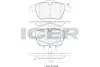 Колодки гальмівні (передні) Citroen C5 04-/Peugeot 407 04-/508 10- (+датчики) ICER 181886-203 (фото 1)