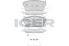 Колодки гальмівні (передні) Hyundai i30 11-/Veloster 12-17/Kia Cee\'d/Pro Cee\'d 12-/Cerato 13- ICER 182090 (фото 1)